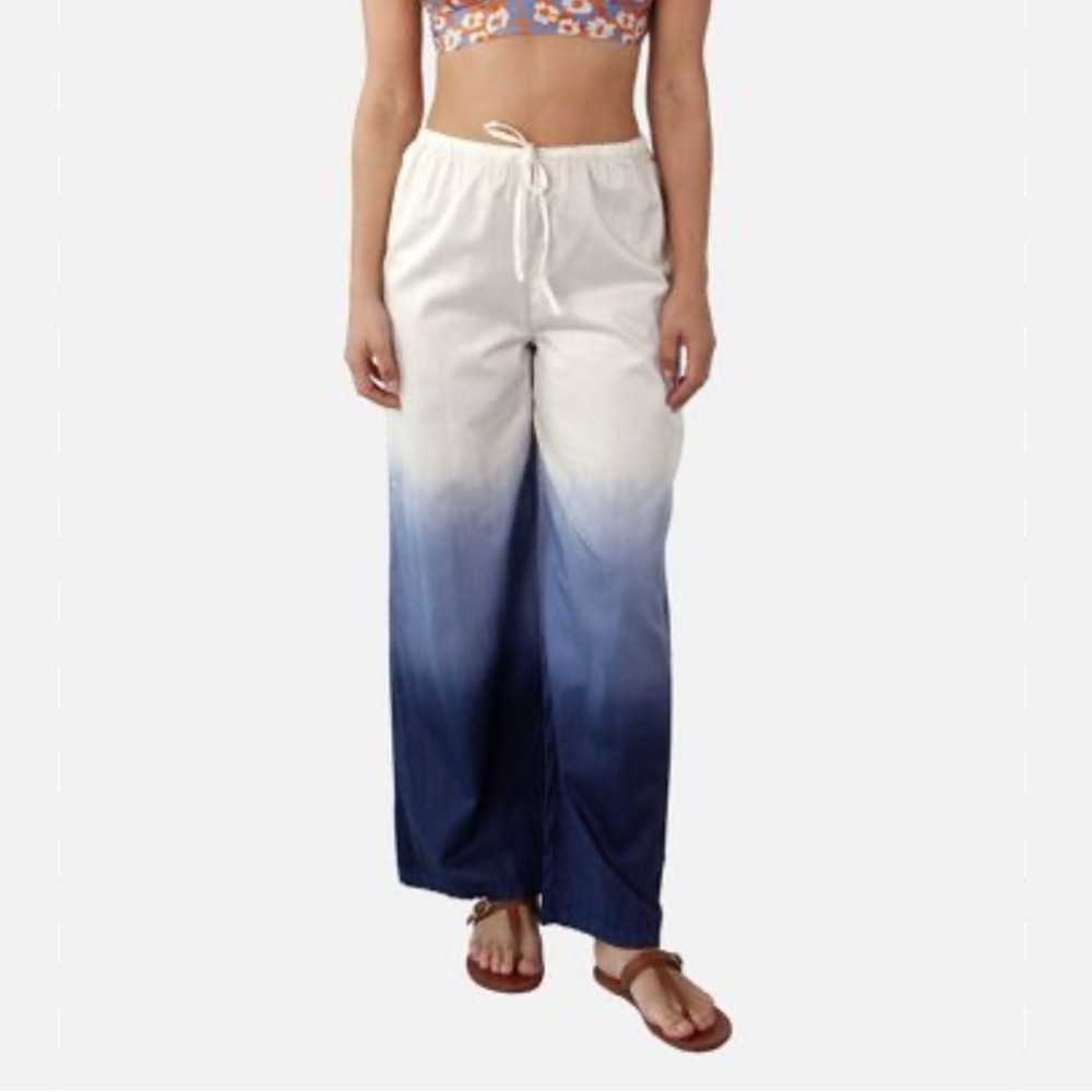 LAGACI • NWT Dip Dye Mint Cotton Linen Pants